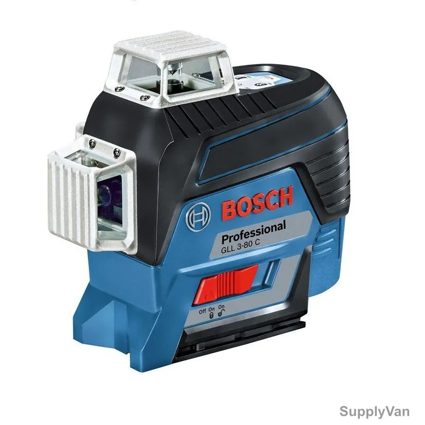 Bosch Professional 3 Line Laser Level With Building Tripod, GLL-3-80-C, 12V, 120 Mtrs, Red — image 1
