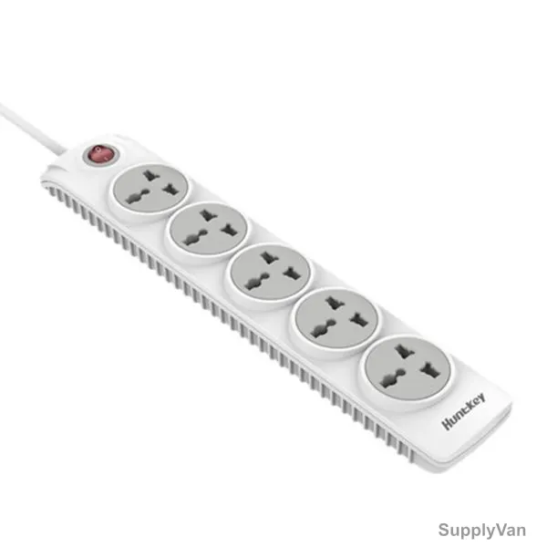 Huntkey Extension Socket, SZN501, 5 Way, 3 Mtrs, White