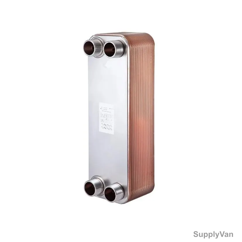 Copper Brazed Plate Type Heat Exchanger, BHE026-30, 30 Bar, 1 Inch Port