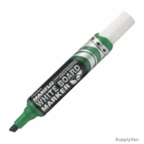 Pentel Maxiflo Whiteboard Marker, MWL6, Chisel Tip, 4MM, Green