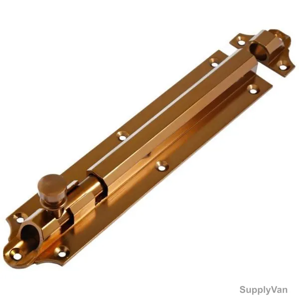 Robustline Tower Bolt, Brown
