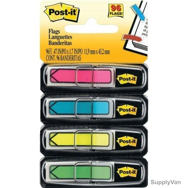 Post-It Small Page Flags With Dispenser, 13 x 45MM, Multicolor, 4 Pcs/Pack