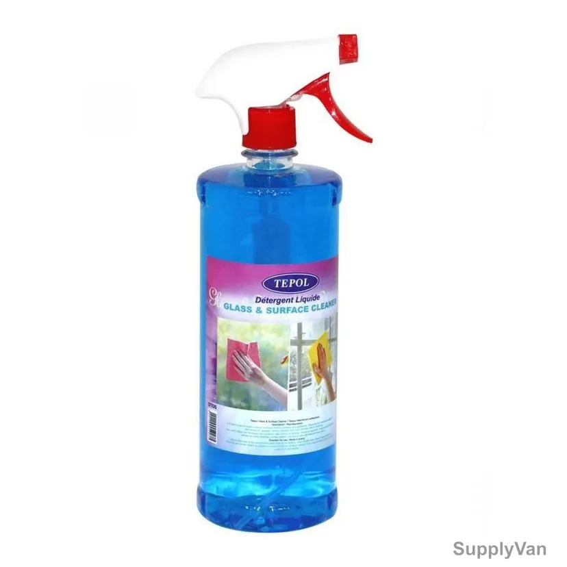 Tepol Glass and Surface Cleaner, DT36-1, 1 Ltr, Clear