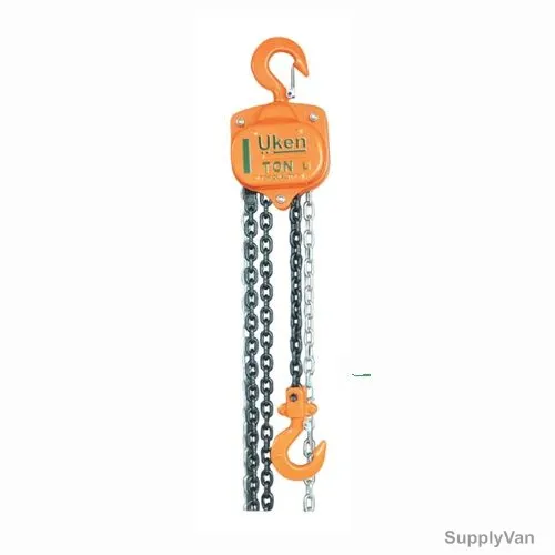 Uken Chain Pulley Block, U5800, 1 Ton, 3 Mtrs
