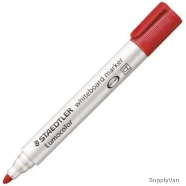 Staedtler Lumocolor White Board Marker, ST-351, 2.0MM Tip Size, Red, 10 Pcs/Pack