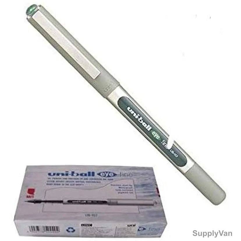 Uni-Ball Roller Ball Pen, UB157, Eye, 0.5MM, Green, 12 Pcs/Pack
