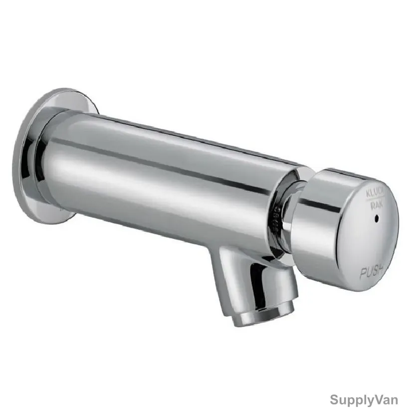kludi Rak Wall Mounted Self Closing Tap, RAK-50003, Push Type, 1/2 Inch, Chrome