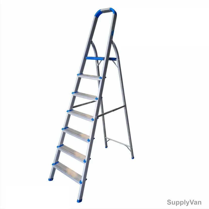 Topman Platform Ladder, PFAL7, Aluminium, 6+1 Steps, 100 Kg Loading Capacity