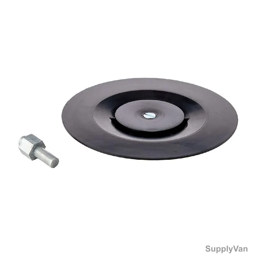 Bosch Rubber Backing Pad, 1609200240, 8MM Shank Dia x 125MM Dia — image 1