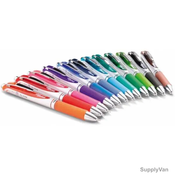 Pentel Energel Retractable Gel Roller Pen Set, PE-BL77-04DP, 0.7MM Tip, Assorted Colors, 48 Pcs/Set