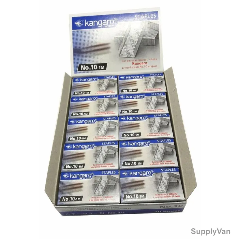 Kangaro Staple Pin, No-10BX, 1000 Pcs/Pack