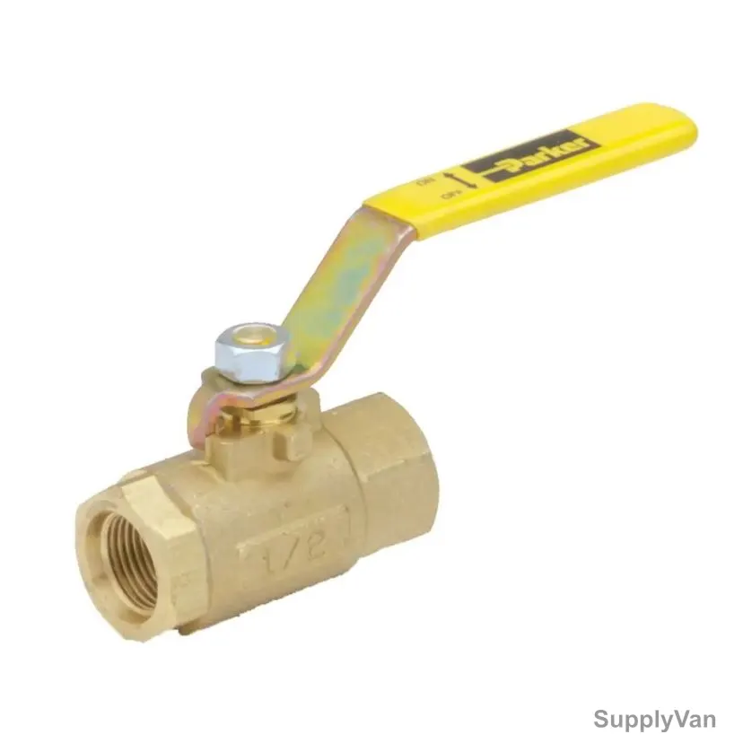 Parker Vented Brass Ball Valve, VV500P-16, 500 Series, Brass