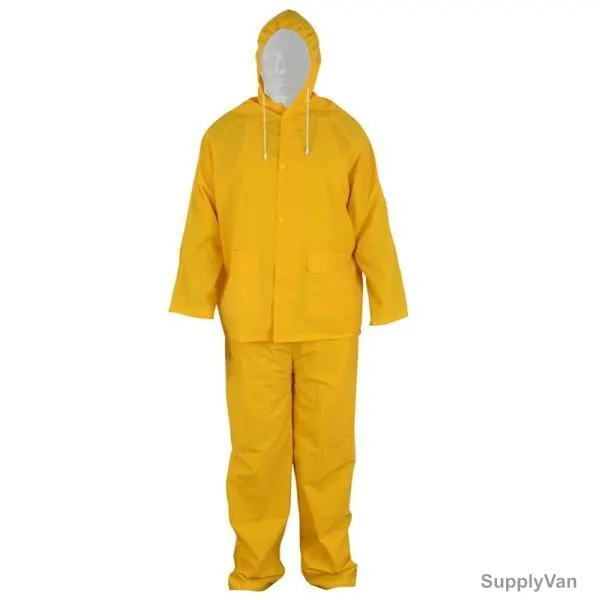 Workland Rain Suit, LRK, 2XL, Yellow