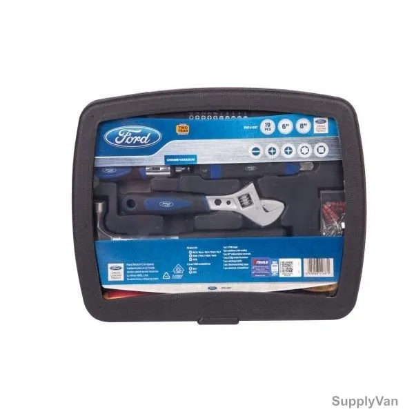Ford Hand Tool Set, FHT-J-057, Black and Silver, 8PCS