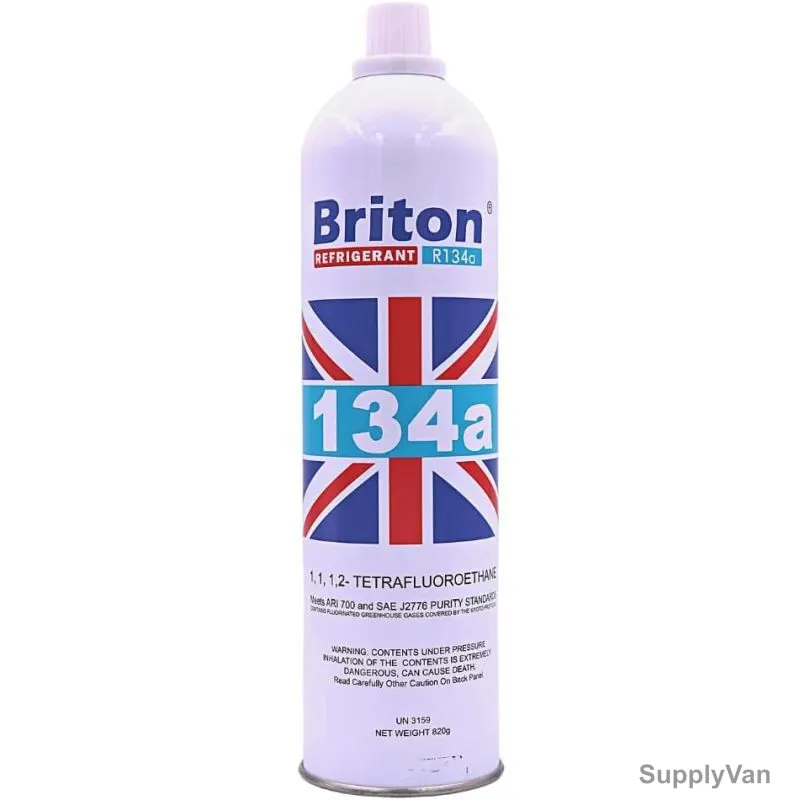 Briton Refrigerant Gas, BR-R134AS, 800GM