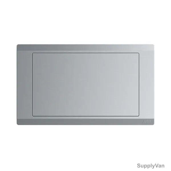 Abb Electrical Blank Wall Plate, BL505-G, lnora, 2 Gang, Classic Grey — image 1