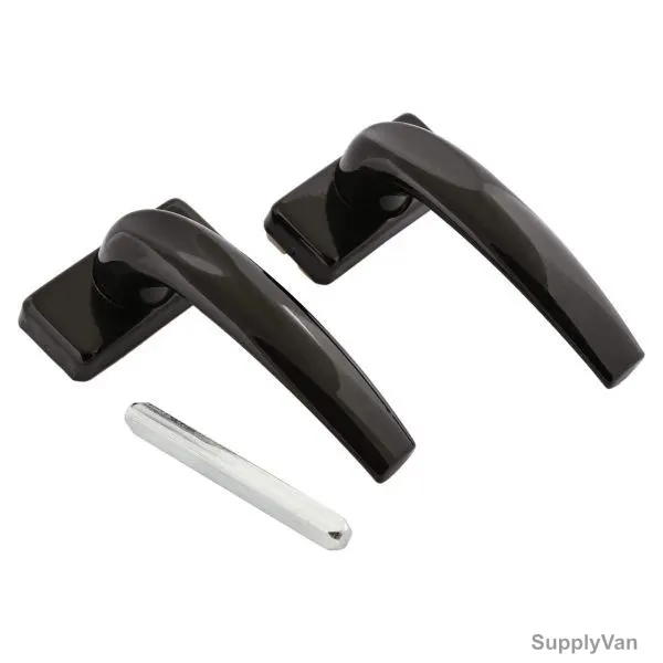 Door Handle, 13CMm, Aluminium, Black