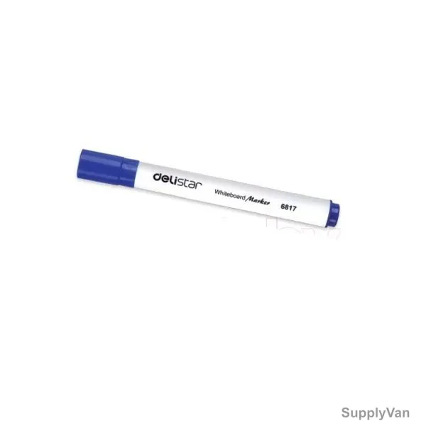 Deli Whiteboard Marker, E6817A, 2MM, Blue, 12 Pcs/Pack