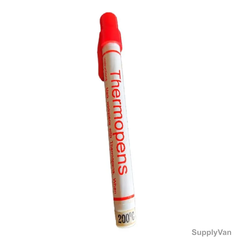 Thermopens Surface Temperature Indicating Crayon, 8MM Tip Dia x 75MM Tip Length, 200 Deg.C, 6 Pcs/Pack