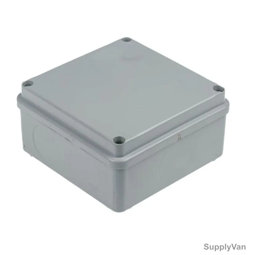 Junction Box, PVC, IP65, 100MM Width x 100MM Length x 35MM Depth, Grey