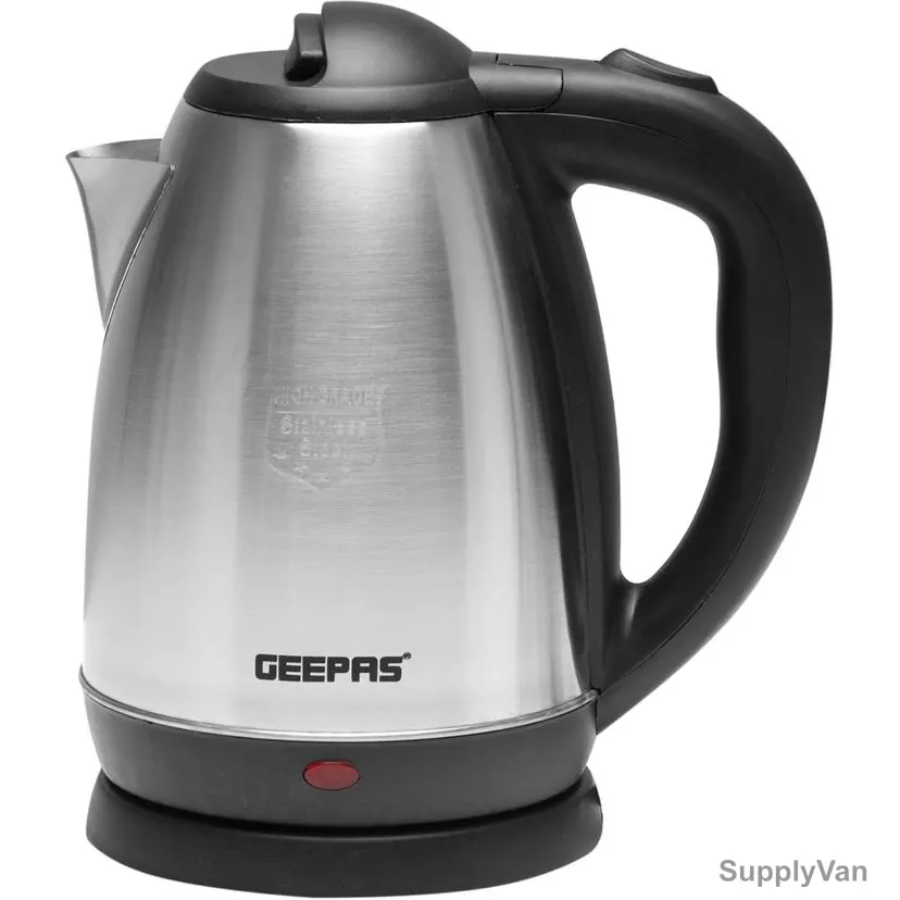 Geepas Electric Kettle, GK5454N, Stainless Steel, 1800W, 1.8 Ltrs, Silver