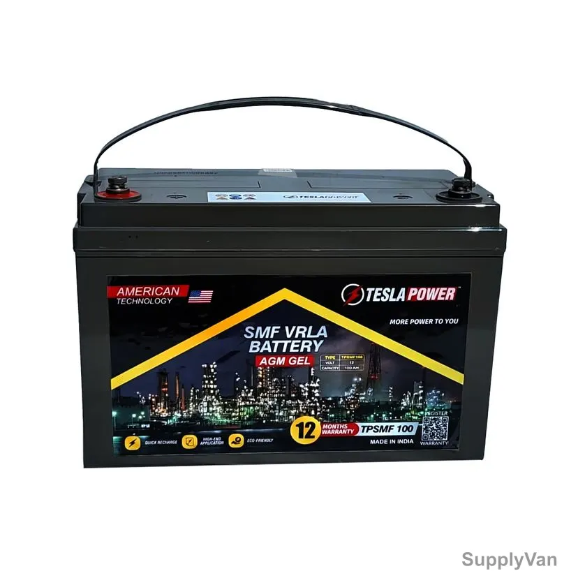 Tesla AGM Monoblock VRLA Battery, TPSMFI00, 12V, 100 Ah