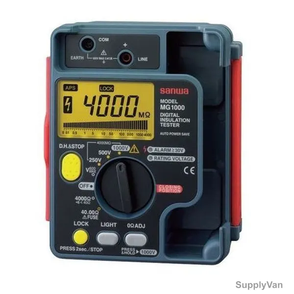Sanwa Digital Insulation Tester, MG1000, 4000 Counts
