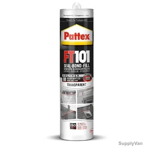 Pattex Silicone Sealant, FT101, 280ML, Transparent, 12 Pcs/Pack