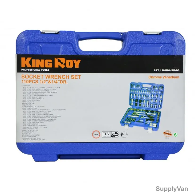 King Roy Tools Set, 9990, 110MDA-TB-D6, 110PCS — image 1