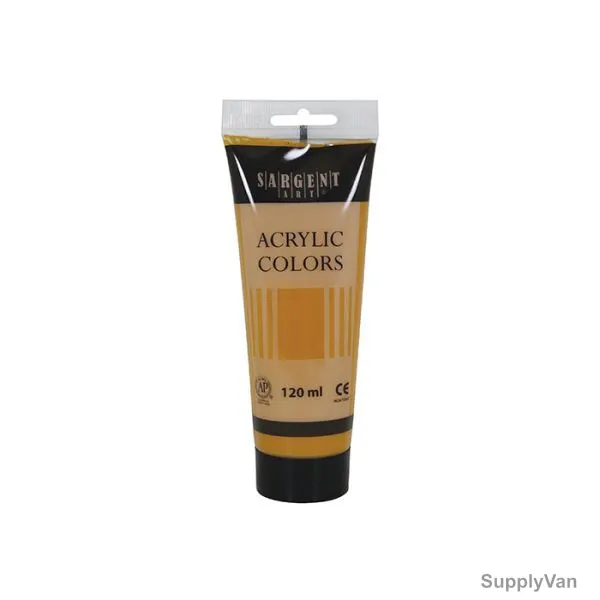 Sargent Art Acrylic Paint, SA23-0392, 120ml, Yellow Ochre