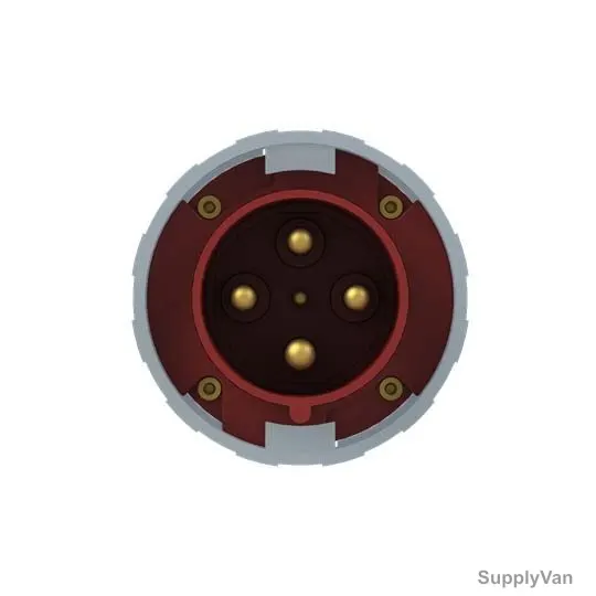 Abb Industrial Plug, 3125P6W, 380-415V, IP67, 125A, 3P+E, Red — image 1