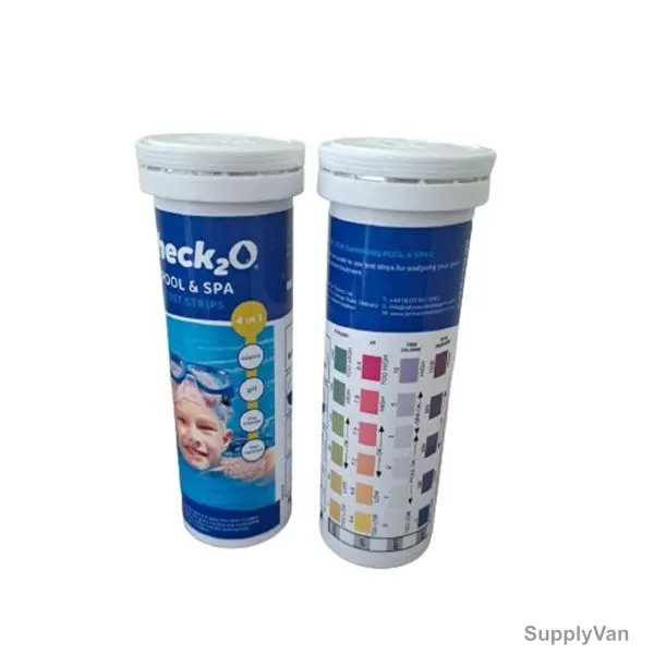 Johnson 4 in 1 Pool and Spa Test Strip, 302.001, Check2O, 50 Strips/Pack