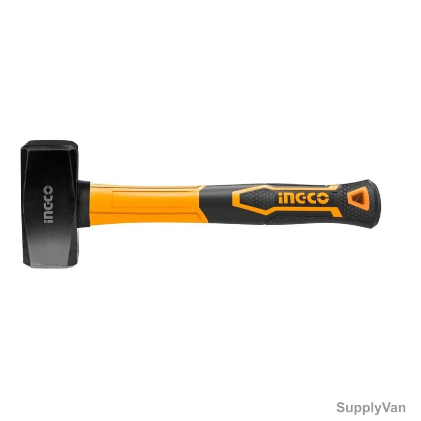 Ingco Stoning Hammer With Fiberglass Handle, HSTH8804, Carbon Steel, 2000GM Head Weight
