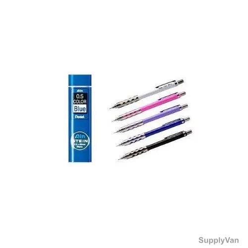 Pentel Automatic Pencil With 12 Pcs C275 Lead, PE-CB-DP-P365, Assorted Colors, 32 Pcs/Set