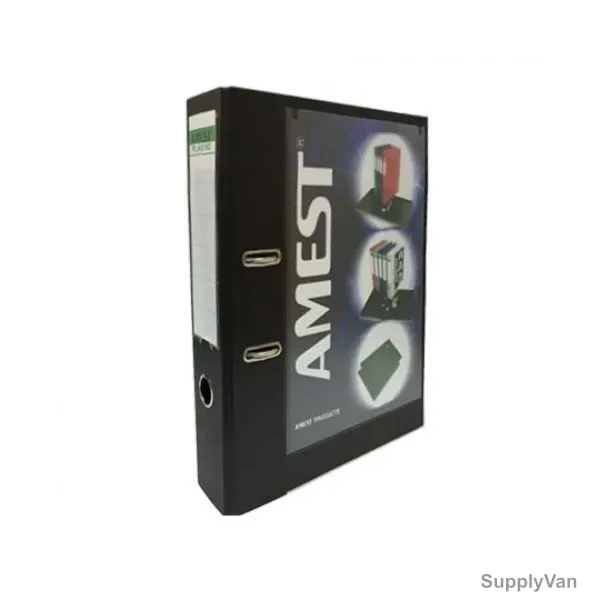 Amest Lever Arch Box File, A4, Unfix Mechanism, 3 Inch Spine Width, Marble Grey
