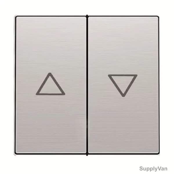 ABB Blind Control Switch With LED, AM11844-ST, Millenium, 16A, Stainless Steel