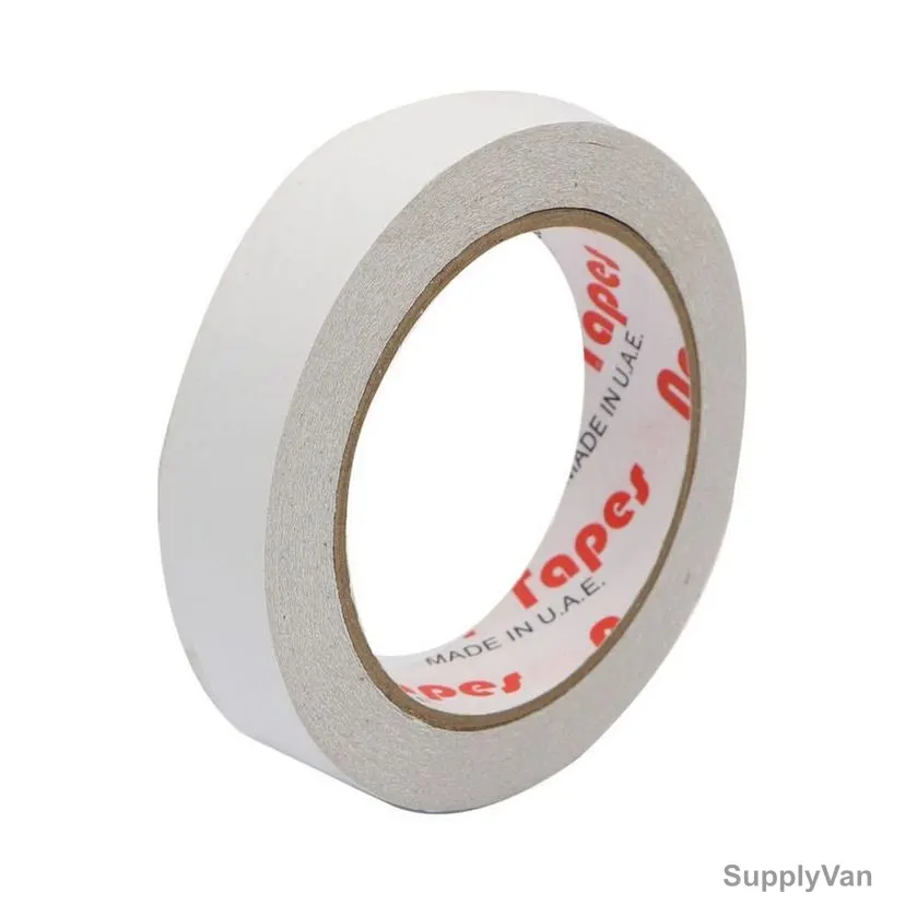 Double Sided Tissue Tape, 1 Inch Width x 25 Yards Length, 5 Pcs/Pack