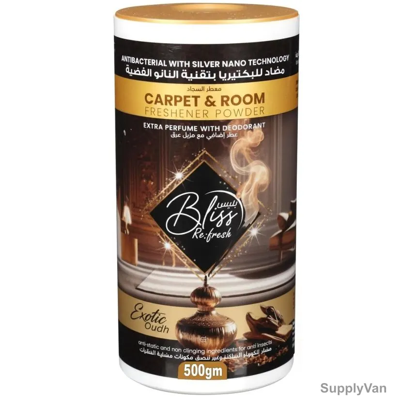 Swish Super Bliss Fresh Carpet and Room Freshener Powder, Oudh, 500GM — image 1