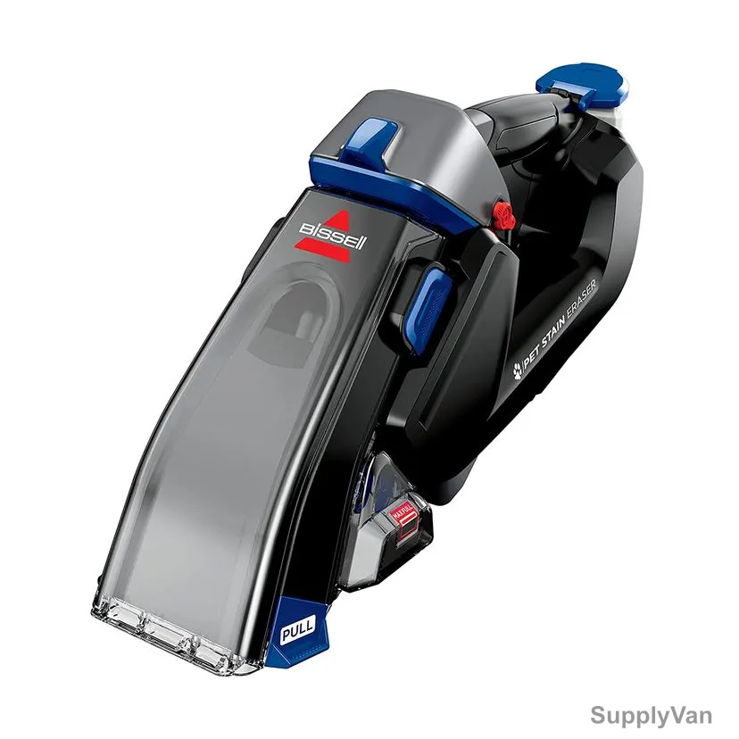 Bissell Cordless Pet Stain Eraser Handheld Cleaner, 3318K, Lithium-Ion, 7.2V, Black/Blue — image 1