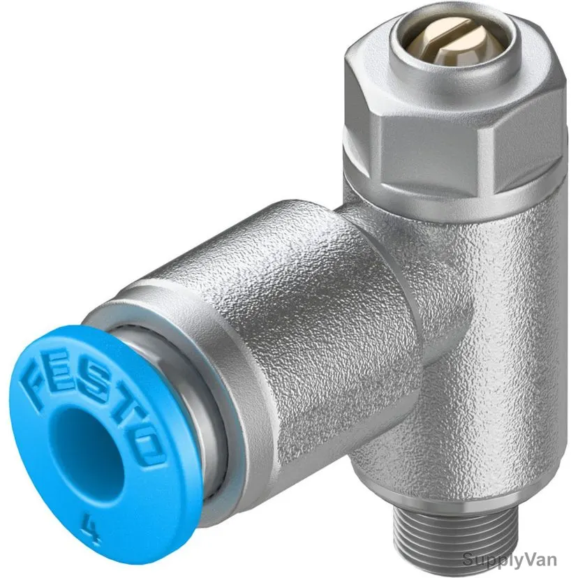 Festo One-Way Flow Control Valve, 193138, 0.2-10 Bar, 165 Ltr/Min Flow Rate — image 1