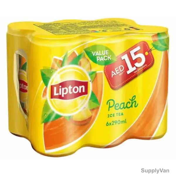 Lipton Ice Tea, Peach, 290ML, 6 Pcs/Pack