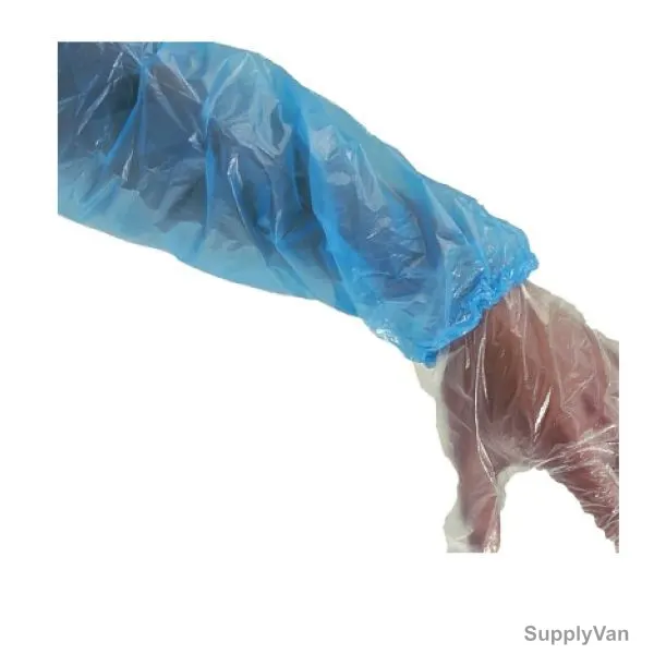 Hotpack Plastic Hand Sleeve, Posblue, Blue, 2000 Pcs/Carton — image 1