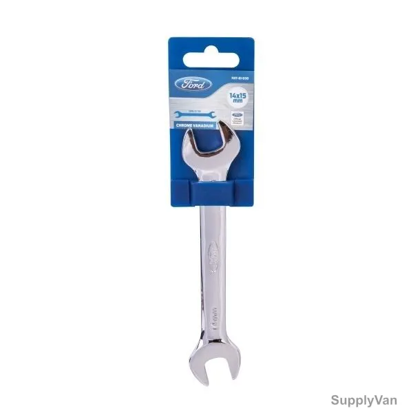 Ford Double Open Spanner, FHT-EI-030, 14 X 15MM, Silver