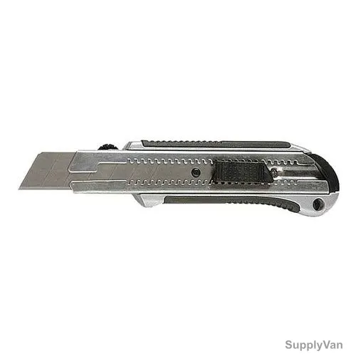 Mtx Retractable Blade Knife With Rubberized Handle, 789599, High Chromium Steel, 25 x 125MM, 