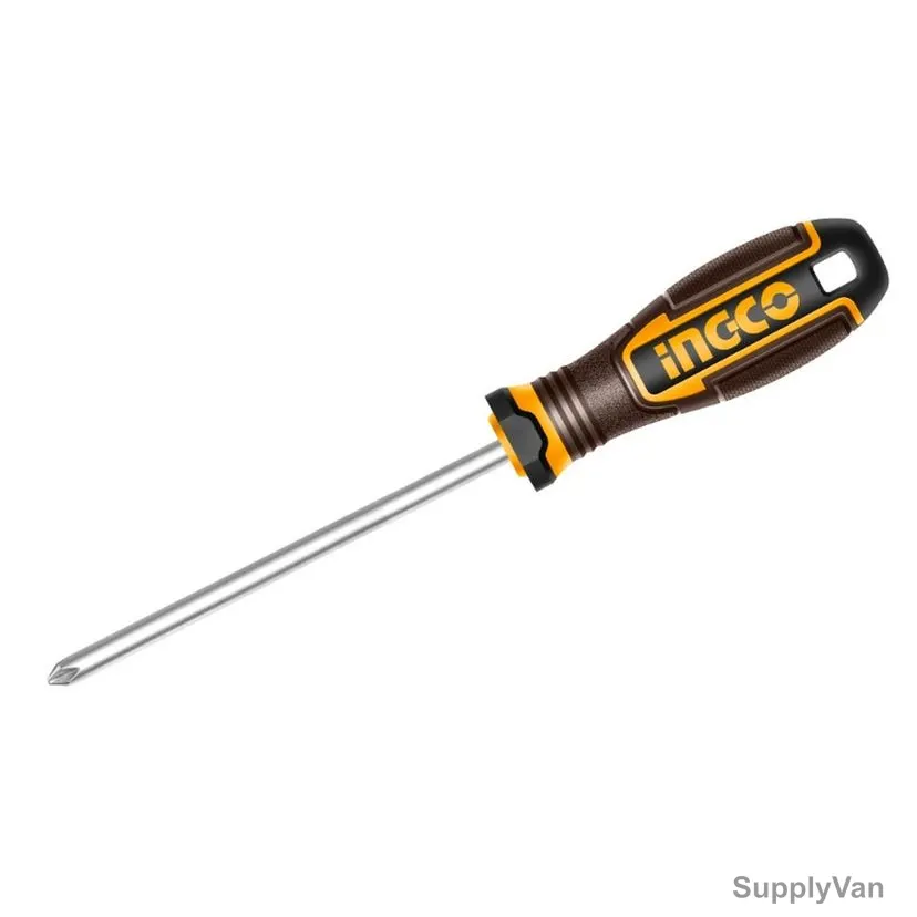Ingco Phillips Screwdriver, HSDPH1100, PH1 Tip Size x 100MM Blade Length