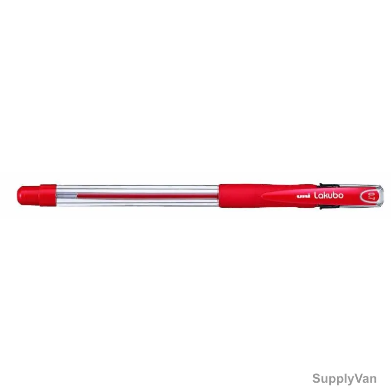 Uni-Ball Ball Point Pen, SG100F-RD, Lakubo, 0.7MM Tip, Red, 12 Pcs/Pack