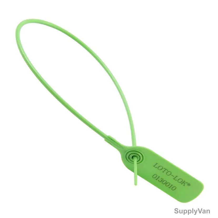 Loto-Lok Security Seal, PS-RTPS-GN500, Polypropylene, 500MM, Green, 50 Pcs/Pack