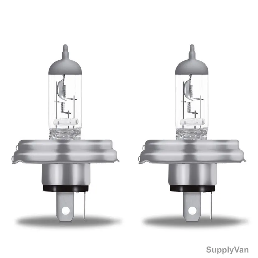 Osram Super Bright Premium H4 Halogen Headlight, 64204SB, P45t, 12V, 100/90W