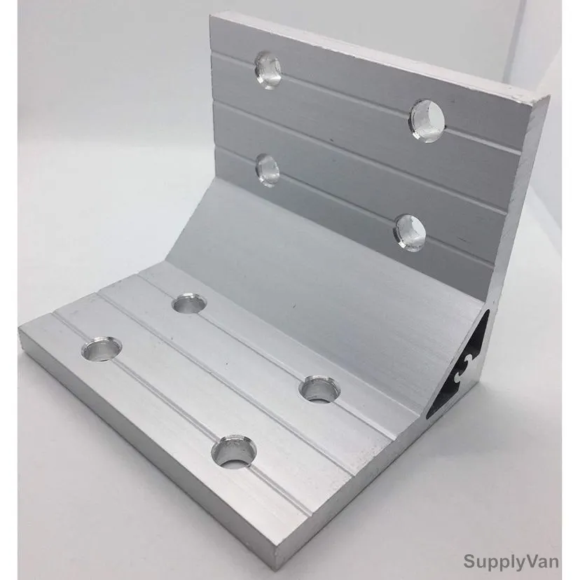 Extrusion 90 Degree Corner Bracket, 45 Series, 8 Hole, Aluminum, 78 x 78MM