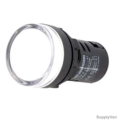 Auspicious LED Pilot Lamp, L22, 220V, 22MM, White